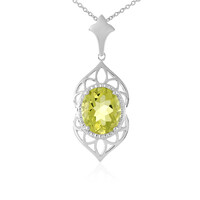 Collana in argento con Quarzo Limone