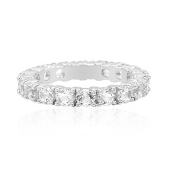 Anello in argento con Topazio Bianco