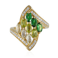 Anello in argento con Tsavorite