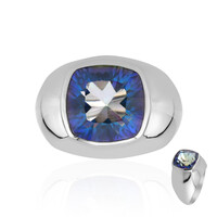 Anello in argento con Quarzo Mistico Blu