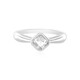 Anello in argento con Petalite