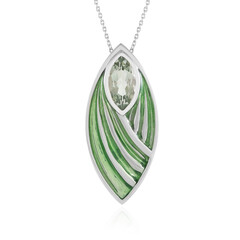Collana in argento con Ametista Verde (Adela Silber)