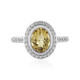Anello in argento con Berillo Giallo