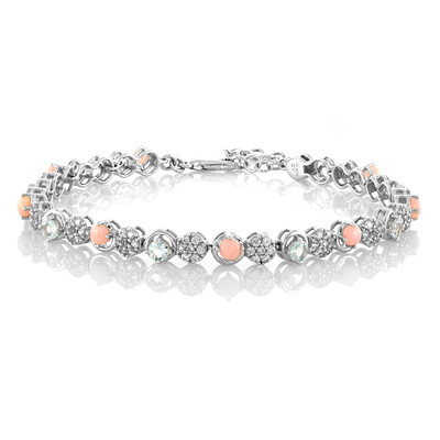 Bracciale in argento con Acquamarina