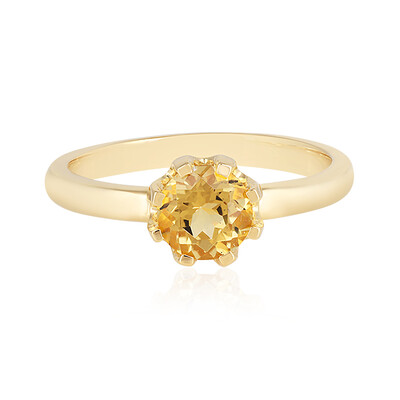 Anello in argento con Berillo Giallo