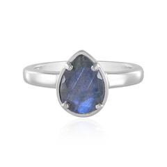 Anello in argento con Labradorite