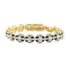 Bracciale in argento con Topazio Blu Cielo