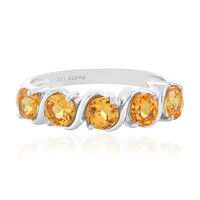 Anello in argento con Granato Mandarino