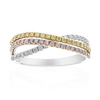 Anello in oro con Diamante Rosa I1 (CIRARI)