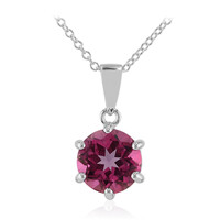 Collana in argento con Topazio Rosa