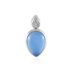 Ciondolo in argento con Onice Blu