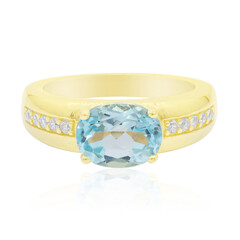 Anello in argento con Topazio Blu Cielo