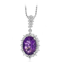 Collana in argento con Ametista Zambiana (Dallas Prince Designs)