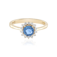 Anello in oro con Spinello Blu Cobalto Luc Yen (AMAYANI)