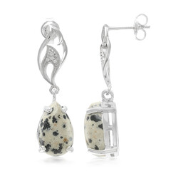 Orecchini in argento con Diaspro Dalmata