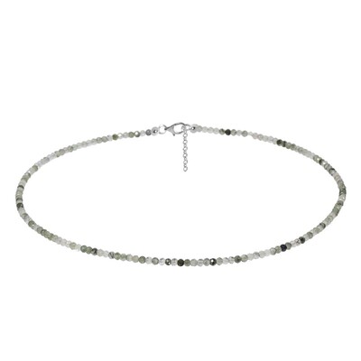 Collana in argento con Quarzo Rutilato Verde