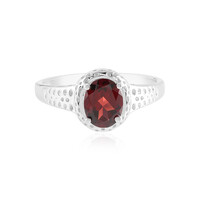 Anello in argento con Granato Mozambico