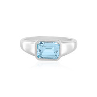 Anello in argento con Topazio Blu Cielo