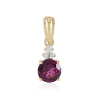 Ciondolo in oro con Granato Magenta
