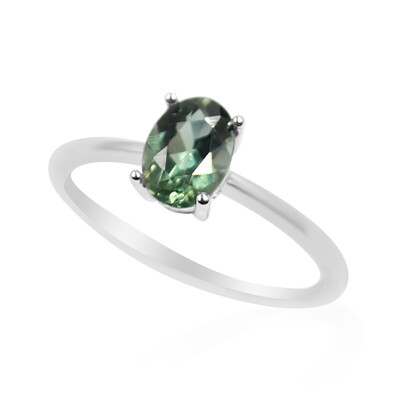 Anello in argento con Apatite Cromo