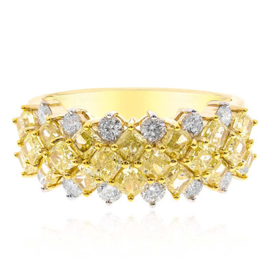 Anello in oro con Diamante Giallo SI2 (CIRARI)