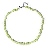 Collana in argento con Crisoprasio Limone