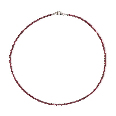 Collana in argento con Granato Mozambico