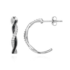 Orecchini in argento con Topazio Bianco (Adela Silber)