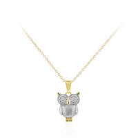 Collana in argento con Diamante I3 (I)