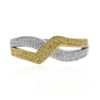 Anello in oro con Diamante Giallo SI2 (CIRARI)