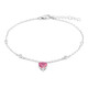 Bracciale in argento con Topazio Rosa