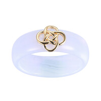 Anello in argento con Agata Porpora