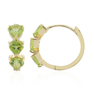 Orecchini in argento con Peridoto della Birmania