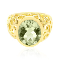 Anello in argento con Ametista Verde