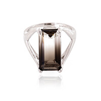 Anello in argento con Quarzo Bicolore