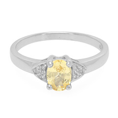 Anello in argento con Zaffiro Giallo