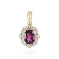 Ciondolo in oro con Granato Magenta
