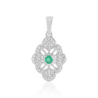 Ciondolo in argento con Smeraldo Russo