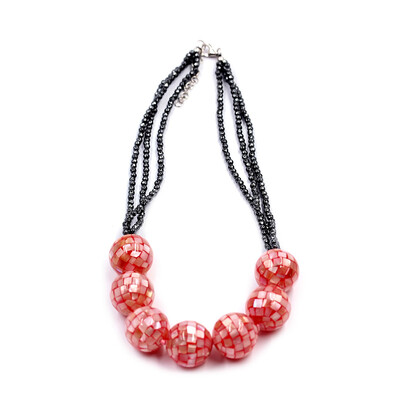 Collana in argento con Ematite Nera