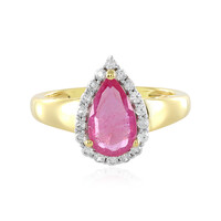 Anello in argento con Zaffiro Rosa del Madagascar
