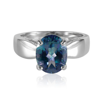 Anello in argento con Topazio Nettuno