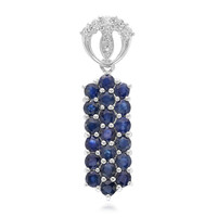 Ciondolo in argento con Zaffiro Blu