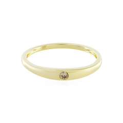 Anello in oro con Diamante Champagne I2
