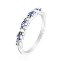 Anello in argento con Tanzanite