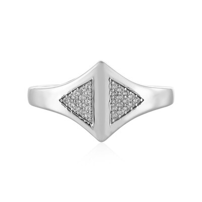 Anello da uomo in argento con Zircone