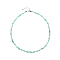 Collana in argento con Crisoprasio