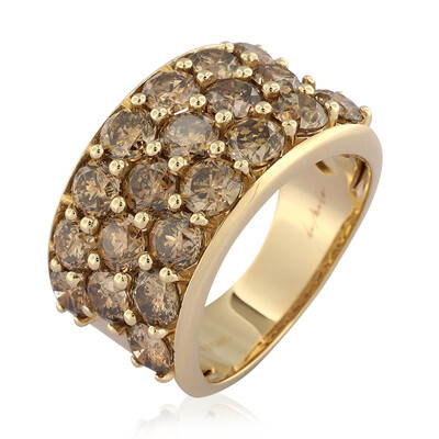 Anello in oro con Diamante Champagne I2 (de Melo)
