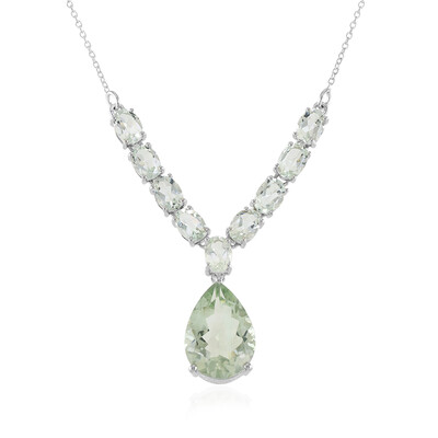 Collana in argento con Ametista Verde