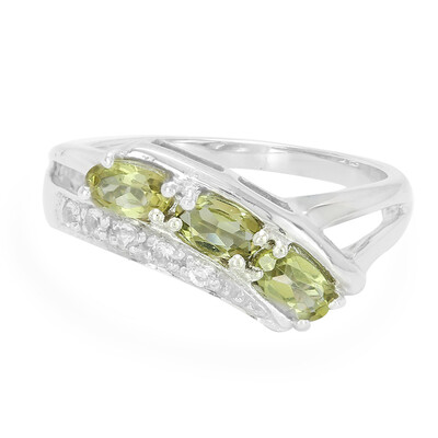 Anello in argento con Apatite Xia