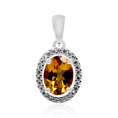 Ciondolo in argento con Scapolite Cognac